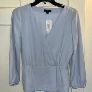 J.Crew blue blouse NWT